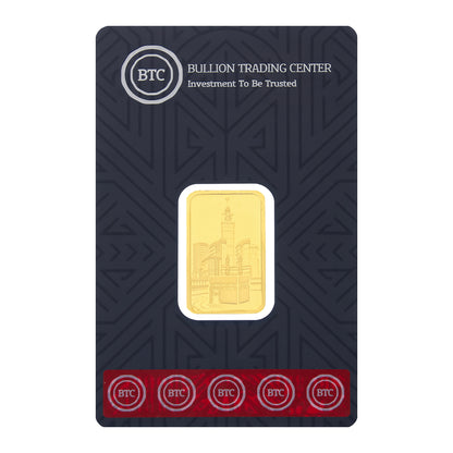 BTC 10 Grams Mecca Gold Bar 24KT 999.9 Purity - FKJGBR24K6834