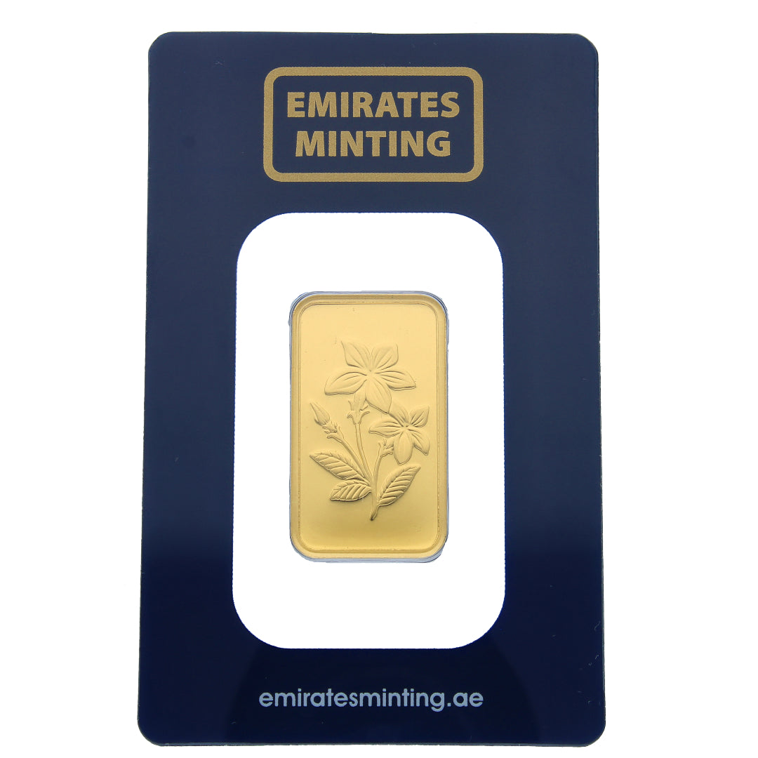 Emirates Minting 0.5 Ounce Flower Gold Bar 999.9 Purity - FKJGBR24K2350