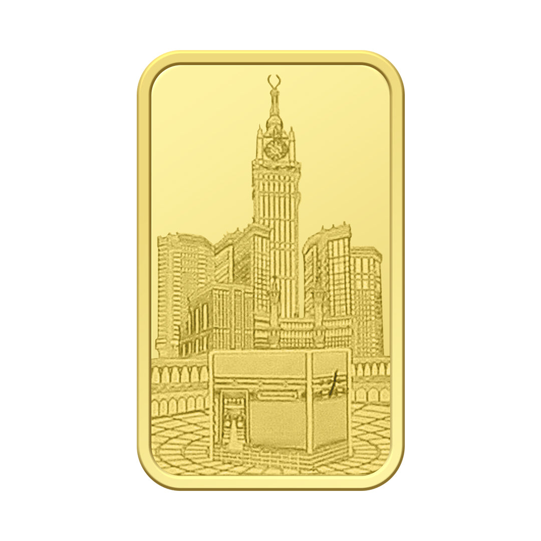 Emirates Minting 10 Grams Kaaba Gold Bar 999.9 Purity - FKJGBR24K2336