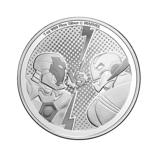 Marvel®- Iron Man vs. Ultron 1 Ounce Silver Coin - FKJCONSL6879