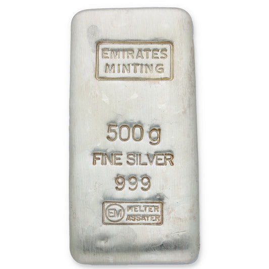 الامارات لسك 500 جرام سبيكة فضة نقاوة 999.0 - FKJGBRSL2289