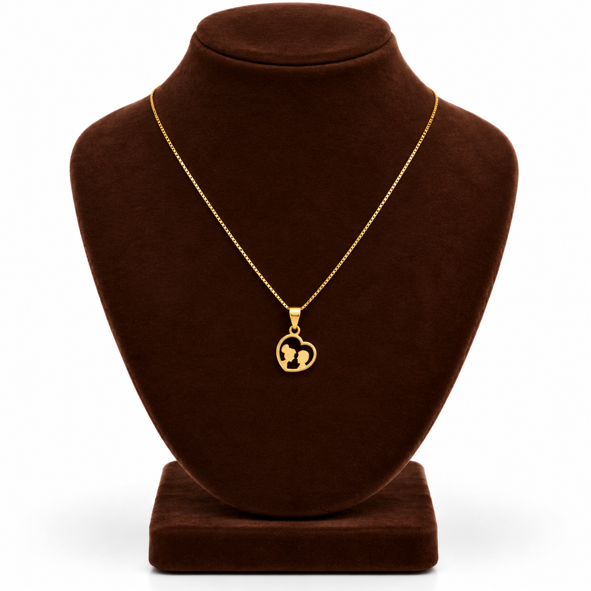 Gold Necklace (Chain with Heart Pendant) 18KT - FKJNKL18KU1025