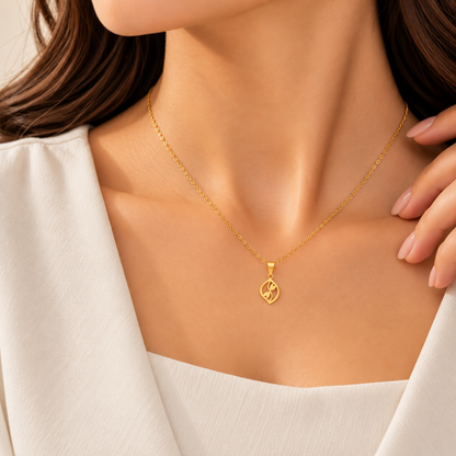 Gold Necklace (Chain with Pendant) 18KT - FKJNKL18K2083