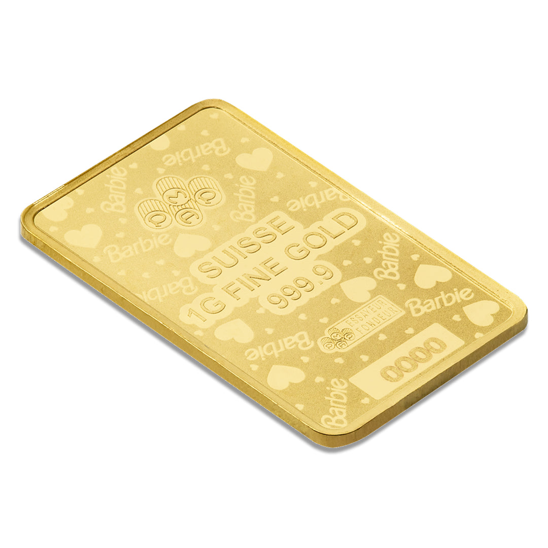 Pamp Suisse Barbie™ 1 Gram Gold Bar 24KT - FKJGBR24K6884