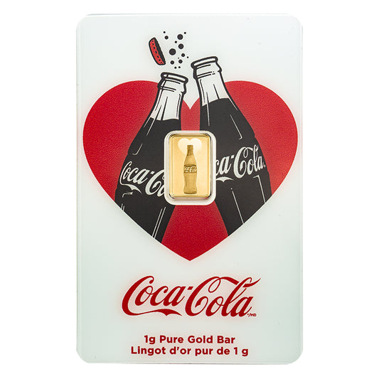 Pamp Suisse Coca-Cola® 1 Gram Gold Bar 24KT - FKJGBR24K6885