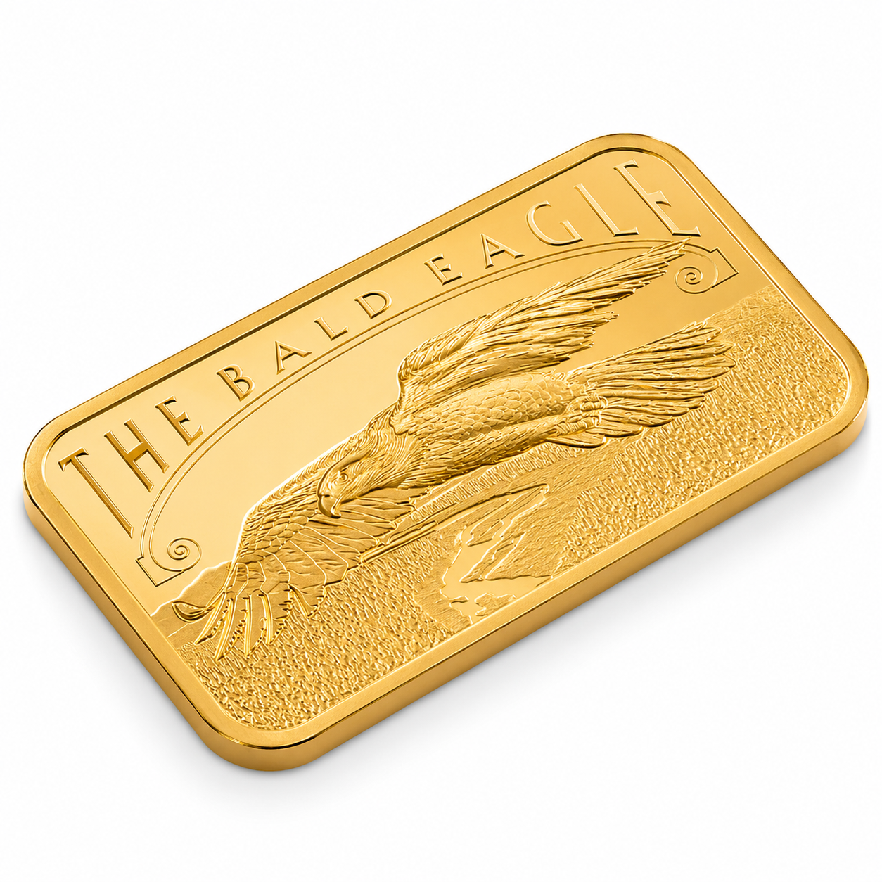 PAMP Suisse 5 Grams America the Free Bald Eagle Gold Bar 24KT - FKJGBR24K6953