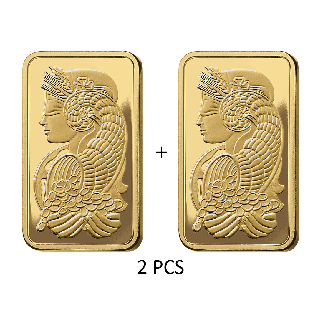 Pamp Suisse Queen Fortuna 2 x 2.5 Grams Combo Gold Bar 24KT - FKJGBR2153-2QTY-Combo