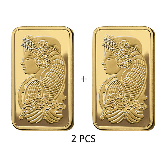 Pamp Suisse Queen Fortuna 2 x 2.5 Grams Combo Gold Bar 24KT - FKJGBR2153-2QTY-Combo