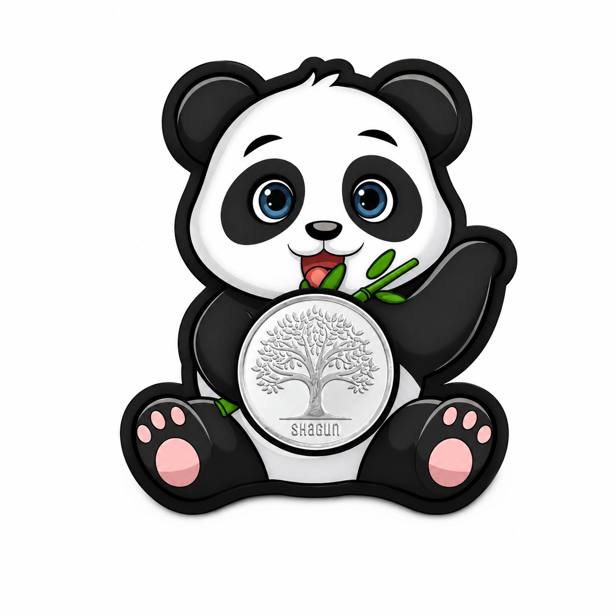 Panda 10 Grams Silver Coin Acrylic Packing - FKJCONSL7000