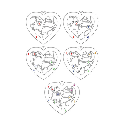 Silver 925 Personalized Heart Necklace - FKJNKLSLU6194