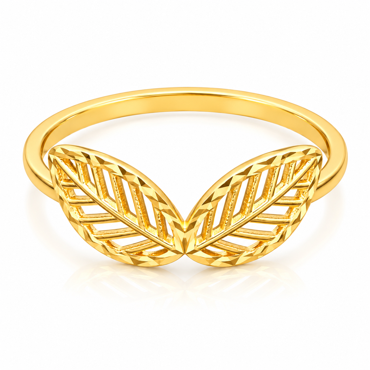 Gold Leaf Ring 18KT - FKJRN18KU2098