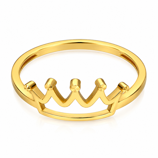 Gold Crown Ring 18KT - FKJRN18KU2099