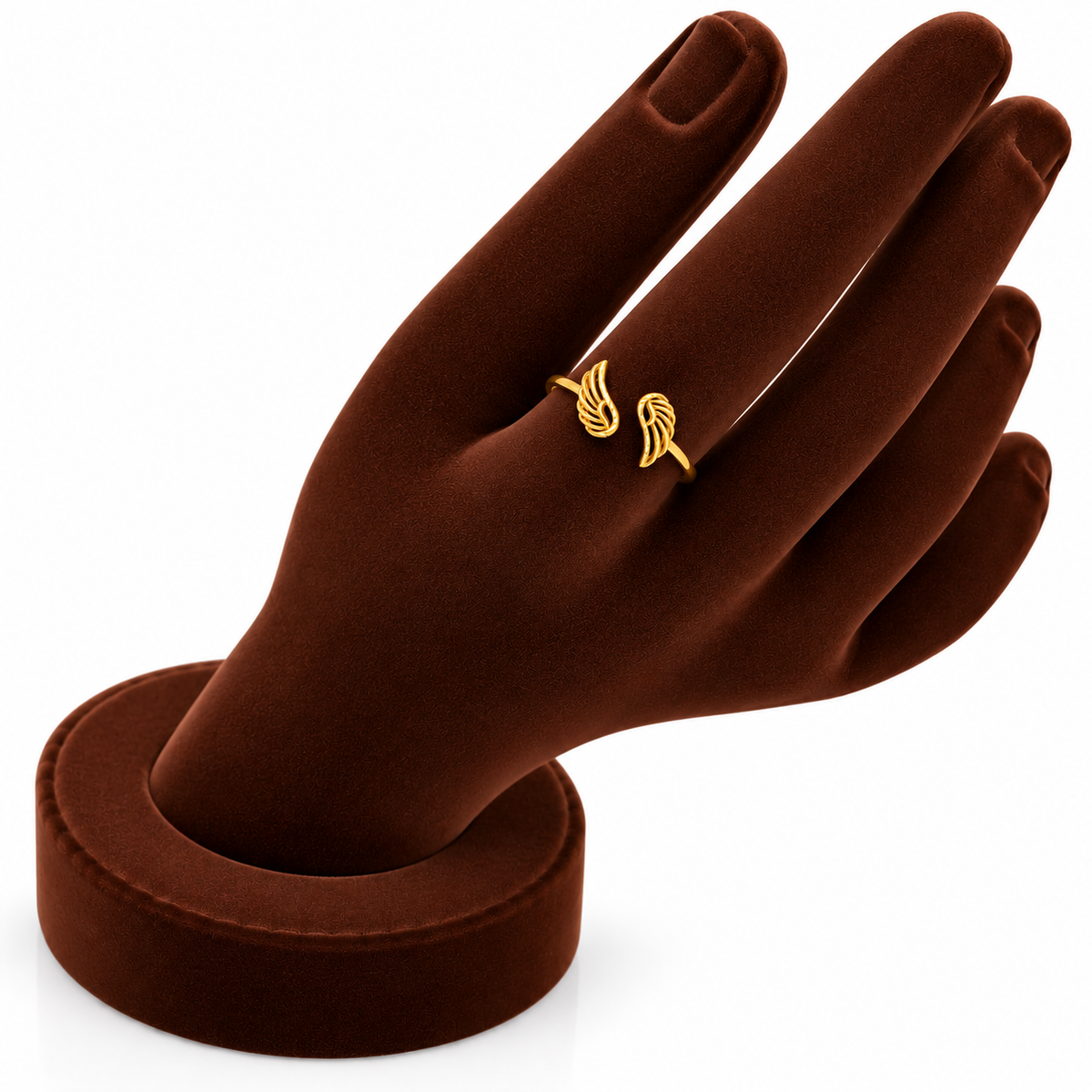 Gold Wings Shaped Ring 18KT - FKJRN18KU2100