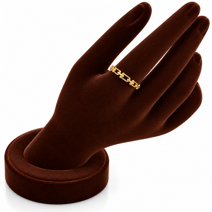 Gold Interlink Ring 18KT - FKJRN18KU6386