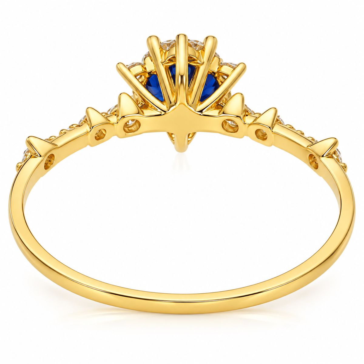 Gold Solitaire Ring 18KT - FKJRN18KU6388