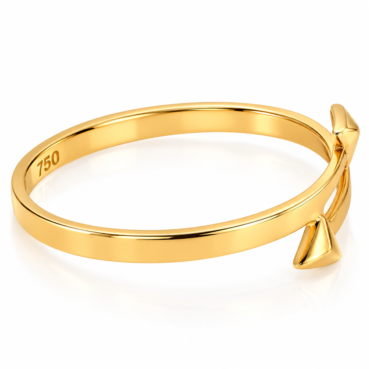 Gold Arrow Shaped Ring 18KT - FKJRN18KU6542