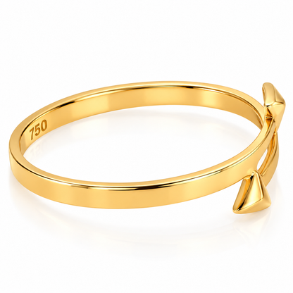 Gold Arrow Shaped Ring 18KT - FKJRN18KU6542