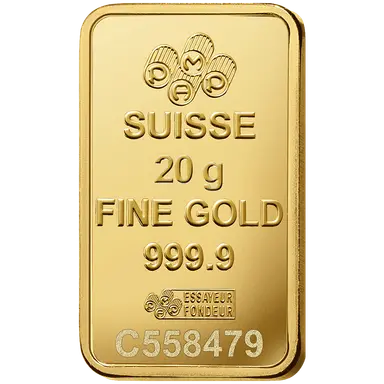 Pamp Suisse Rosa 20 Grams Gold Bar 24KT - FKJGBR24K2720