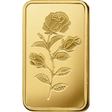 Suisse Pamp Rosa 24K (999.9) 1g Gold Bar - FKJGBR24K2718