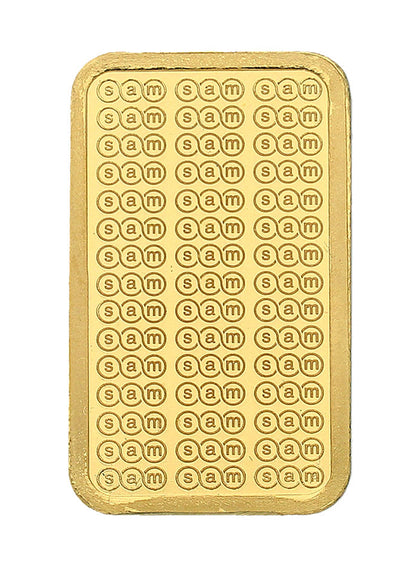 SAM 5 Grams Gold Bar 999.9 Purity - FKJGBR24K2311