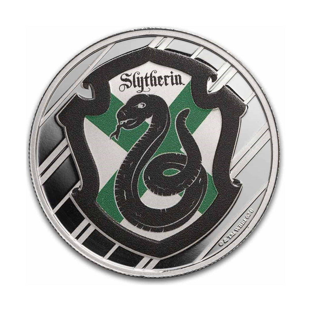 Slytherin Harry Potter House 1 Ounce Colorized Silver Coin - FKJCONSL6883