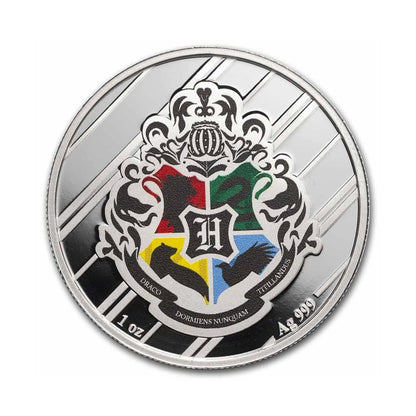 Slytherin Harry Potter House 1 Ounce Colorized Silver Coin - FKJCONSL6883