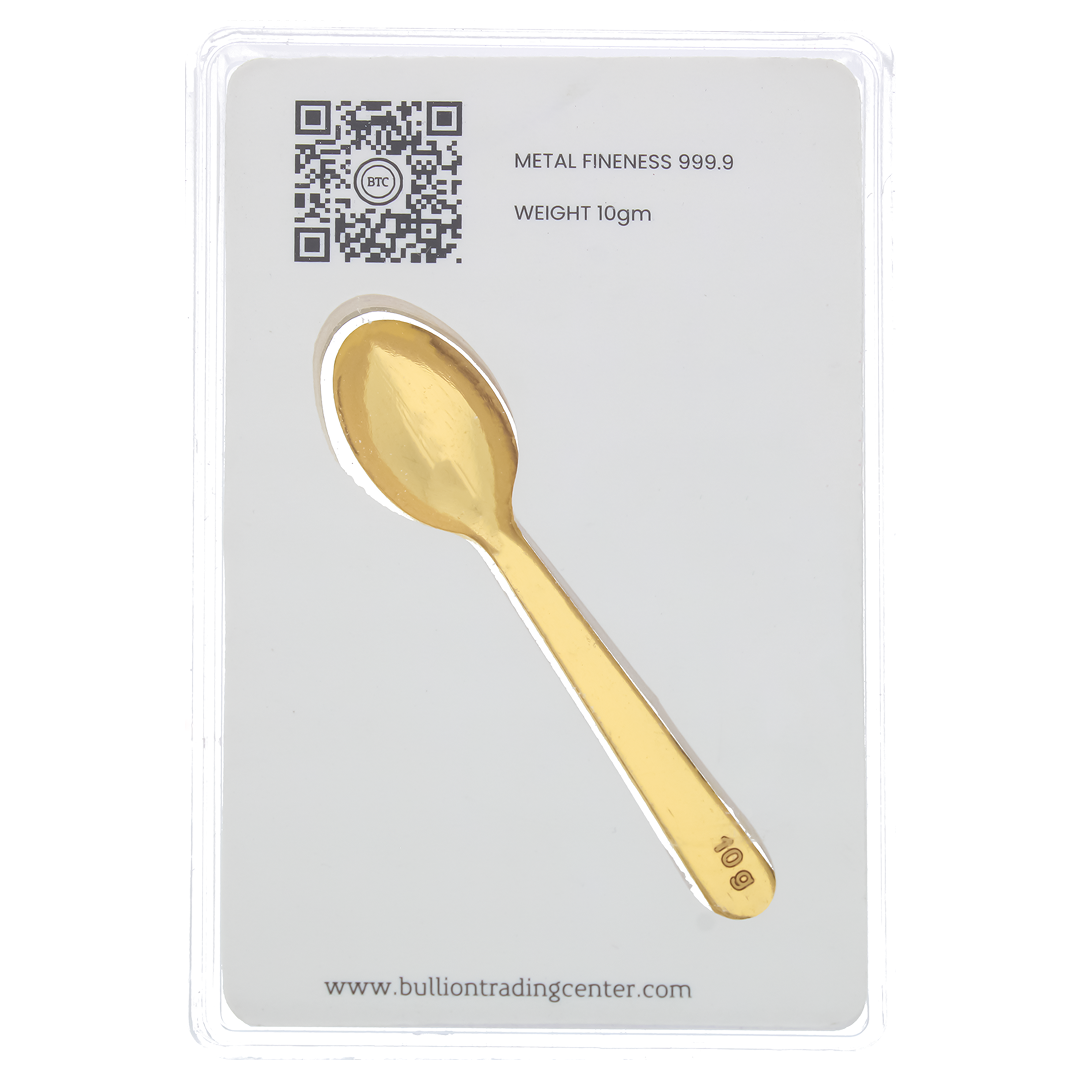 BTC Spoon 10 Grams Gold Bar 24KT – FKJGBR24K6893