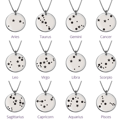 Silver 925 Personalized Star Constellation Necklace - FKJNKLSLU6207