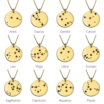 Gold & Silver Personalized Star Constellation Necklace - FKJNKLU6207