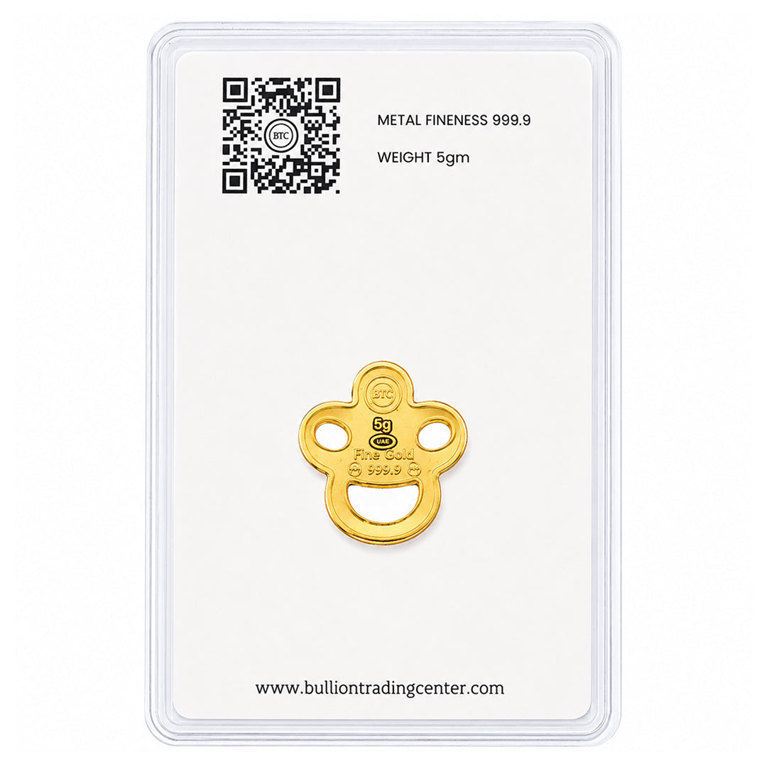 BTC Baby Teether 5 Grams Gold Bar 24KT – FKJGBR24K7051