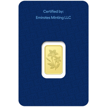 Emirates Minting 1 Gram 999.9 Purity Gold Bar - FKJGBR24K2247