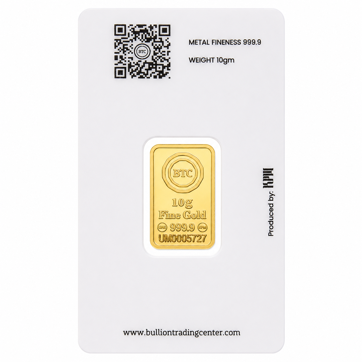 BTC 10 Grams Al Haram Gold Bar - FKJGBR24K6976