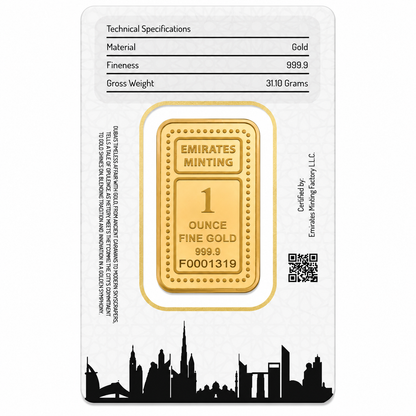 Emirates Minting 1 Ounce Flower Gold Bar 999.9 Purity - FKJGBR24K2335