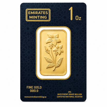 Emirates Minting 1 Ounce Flower Gold Bar 999.9 Purity - FKJGBR24K2335