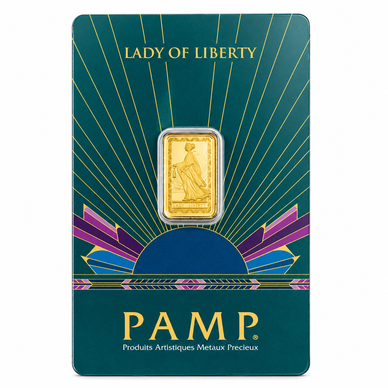 PAMP Suisse Lady of Liberty 2.5 Gram Gold Bar 24KT - FKJGBR24K6955
