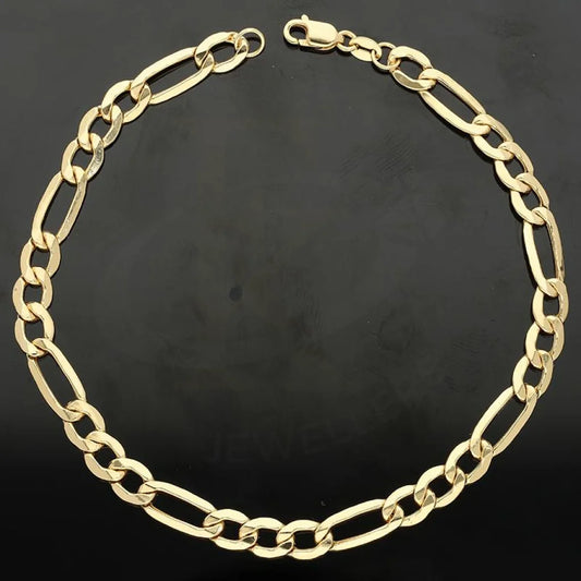 Gold Figaro Bracelet 18KT - FKJBRL18KU6566