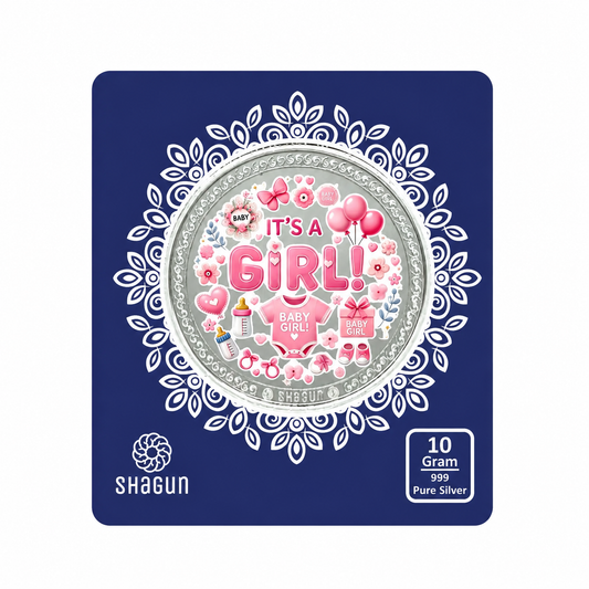 It's A Girl 10 Grams Colorized Silver Coin - FKJCONSL7021
