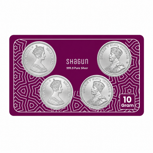 King & Queen 10 Grams Silver Coin Box- FKJCONSL7012