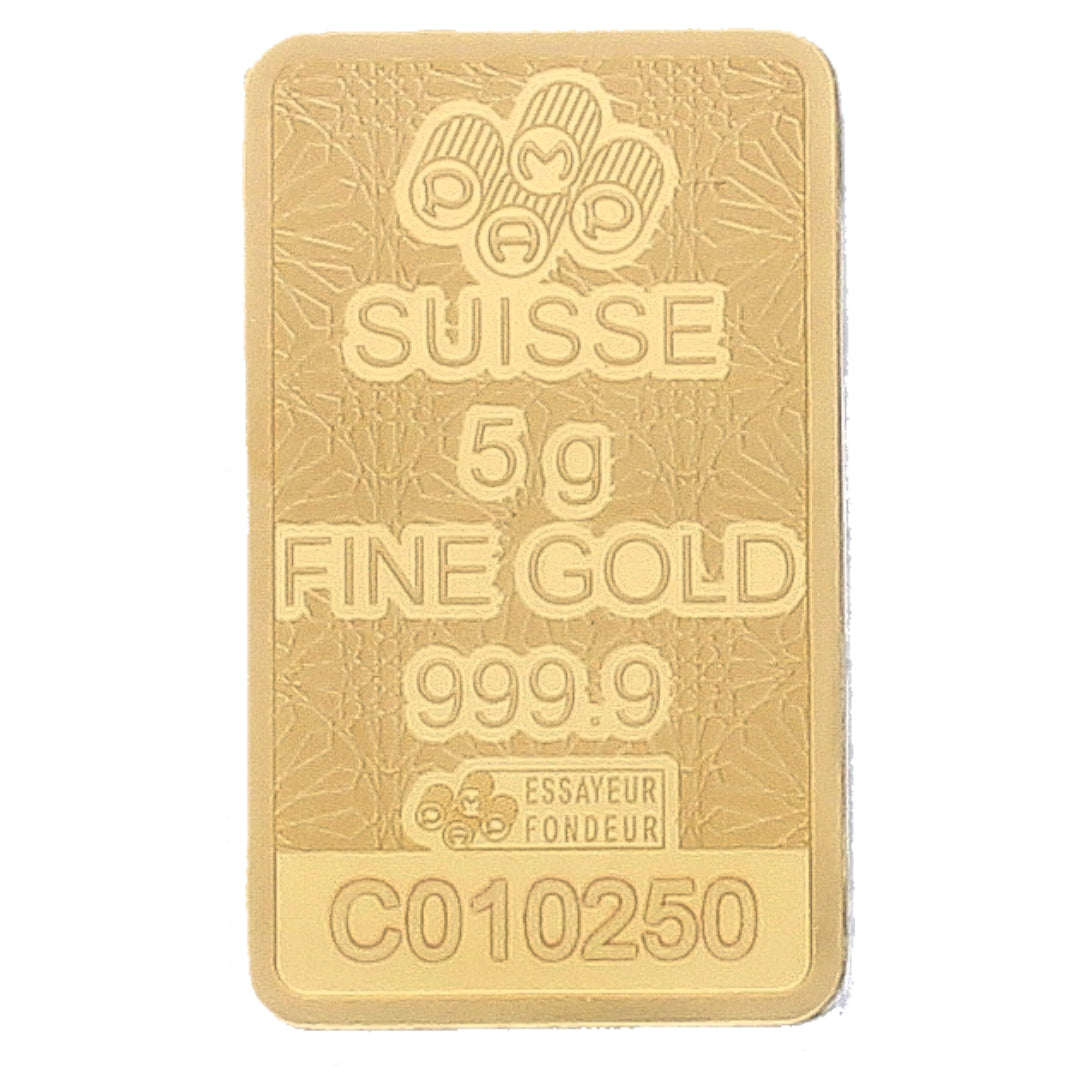 Pamp Suisse 5 Grams Arabian Falcon Gold Bar 24KT - FKJGBR24K2359