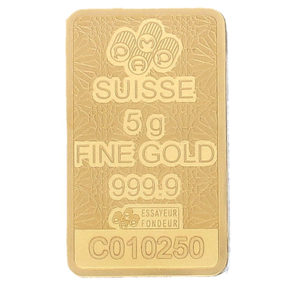 Pamp Suisse 5 Grams Arabian Falcon Gold Bar 24KT - FKJGBR24K2359
