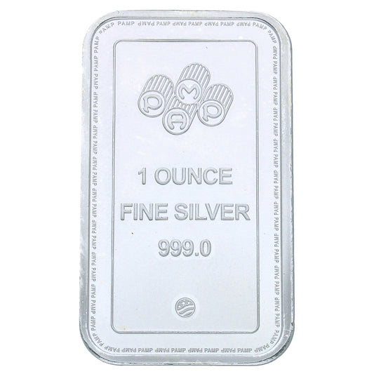 Pamp 1 Ounce Silver Bar 999.0 Silver - FKJGBRSL2317