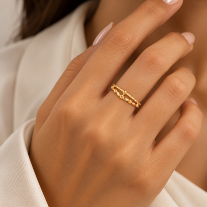 Gold Ring 18KT - FKJRN18KU6385