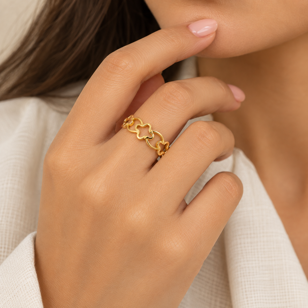 Gold Ring 18KT - FKJRN18KU6394