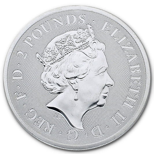 Elizabeth II 2 Pounds 1 Ounce Coin in 999.9 Silver - FKJCONSL2217