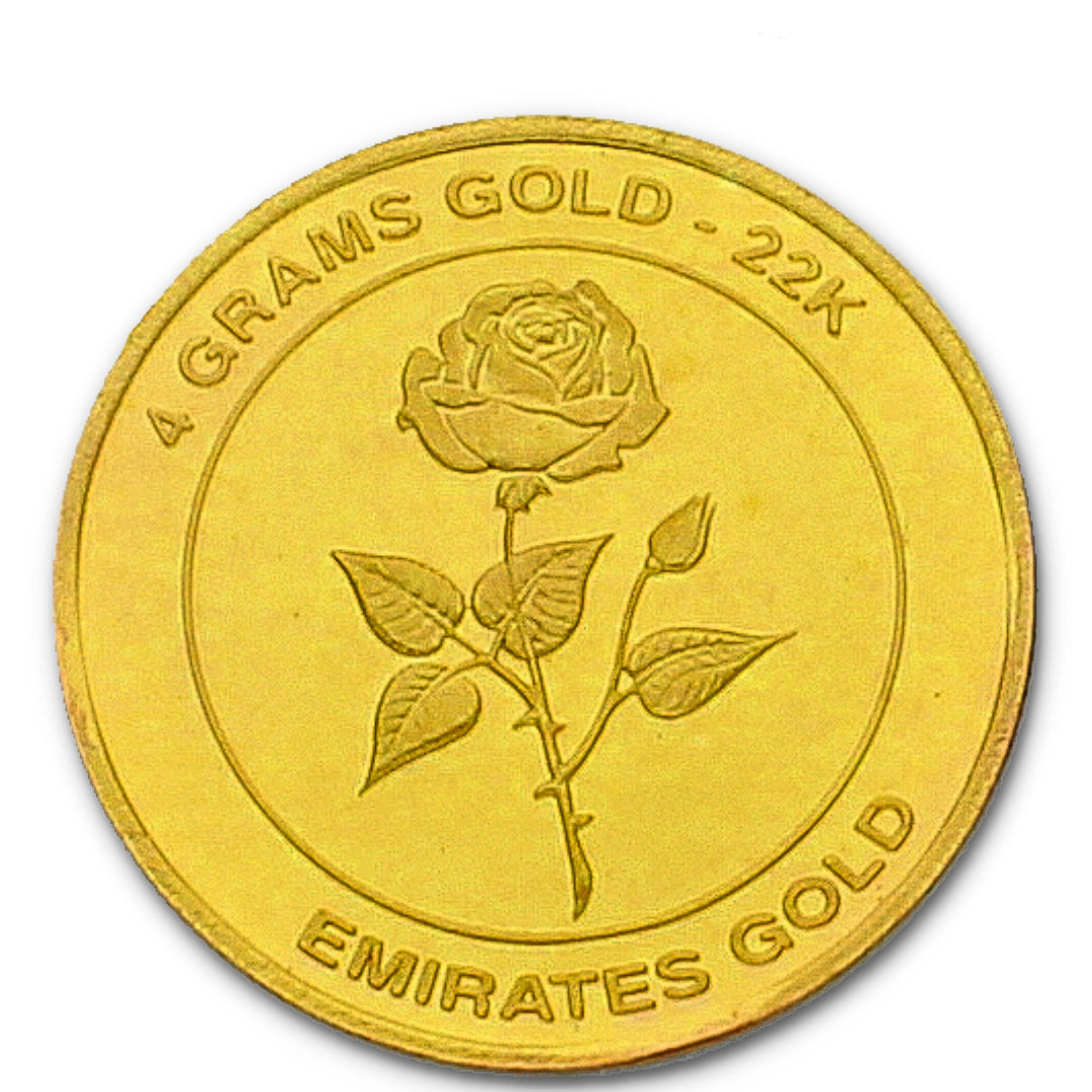 Emirates 4 Grams 22KT Gold Coin - FKJCON22K2218