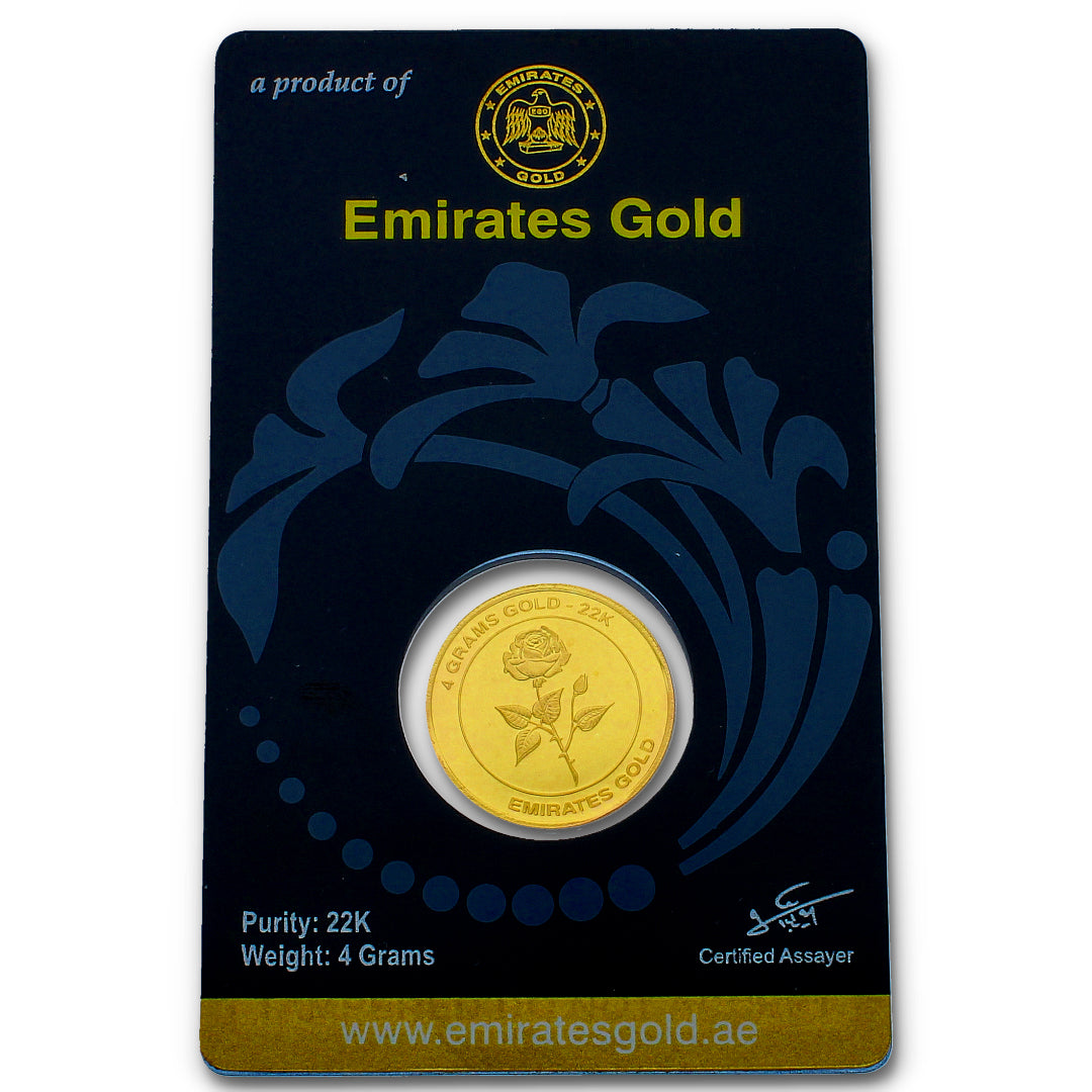 Emirates 4 Grams 22KT Gold Coin - FKJCON22K2218