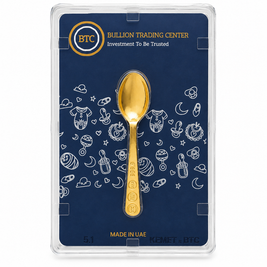 BTC 2.5 Grams Gold Spoon 24KT - FKJSP24KU6601