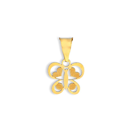 Gold Butterfly Pendant 18KT - FKJPND18KU1026