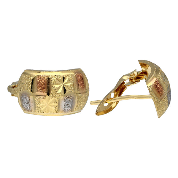 Gold Clip Earrings 18KT - FKJERN18KU3004