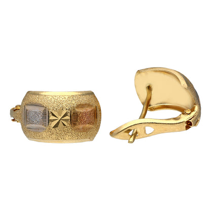 Gold Clip Earrings 18KT - FKJERN18KU3001